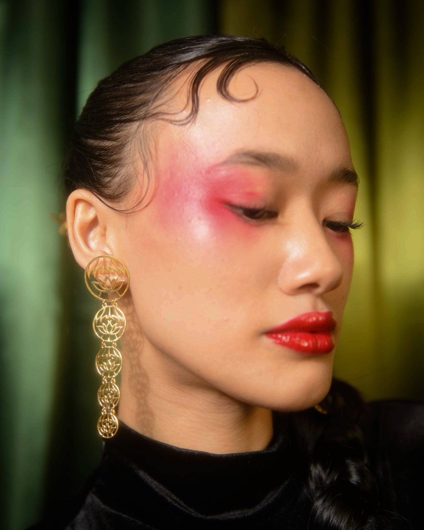 NUCIFERA EARRINGS (GOLD VERMEIL)