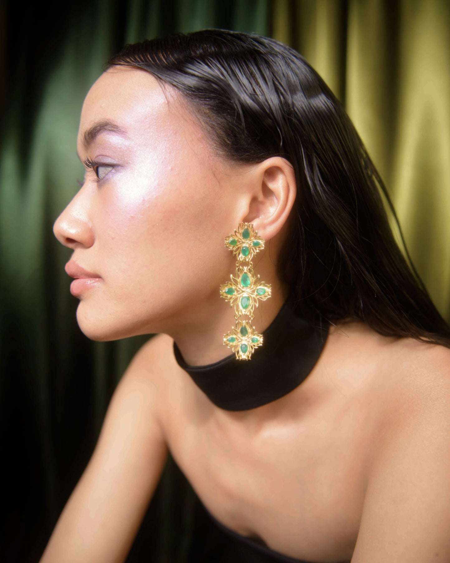 FLOWER EARRINGS IN 925 STERLING SILVER