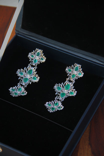 ONYX BLOSSOM EARRINGS